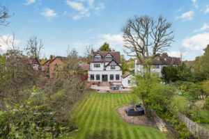 Property Media North West drone photography of luxury rear exterior garden