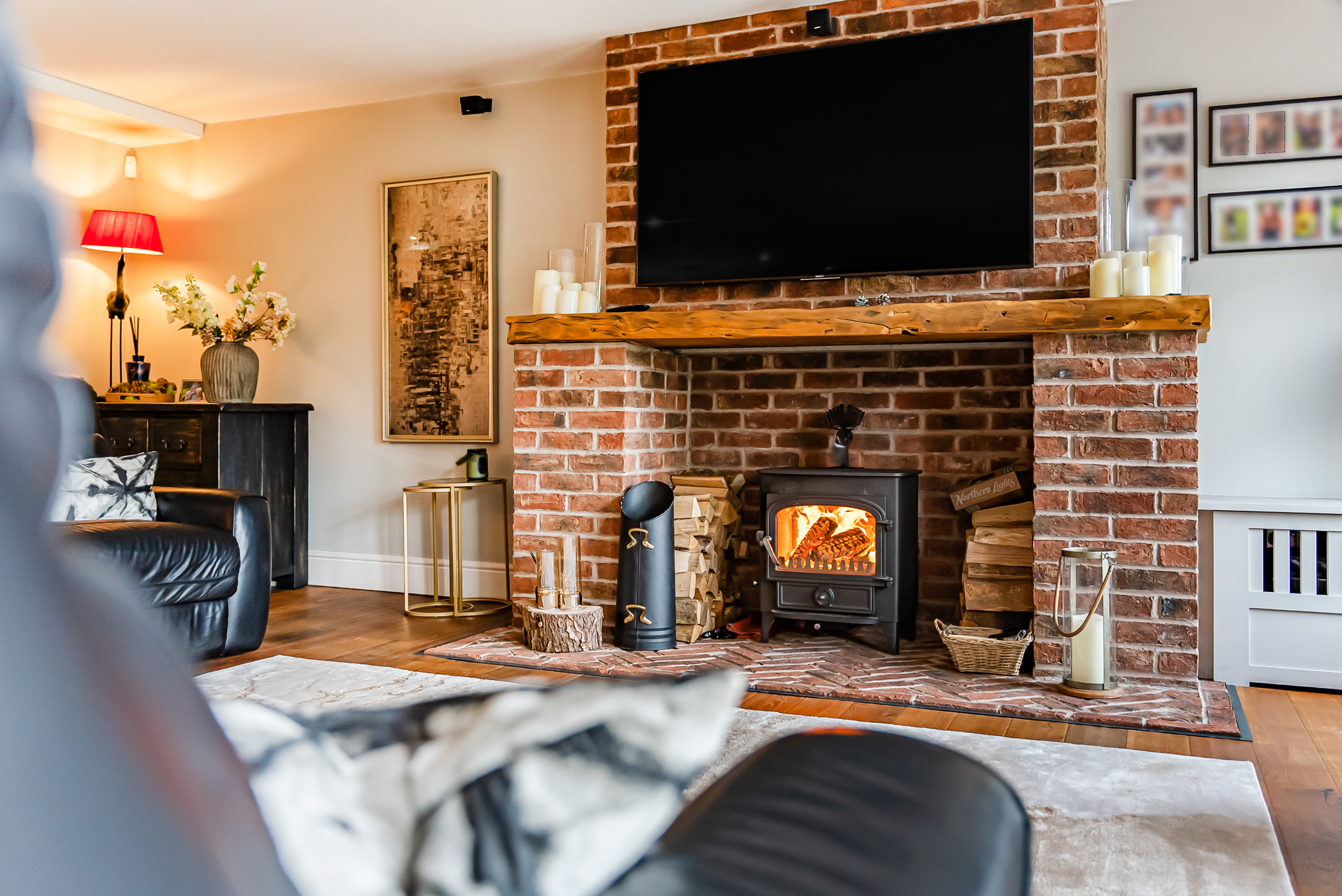 Property Media North West photography of luxury fire place