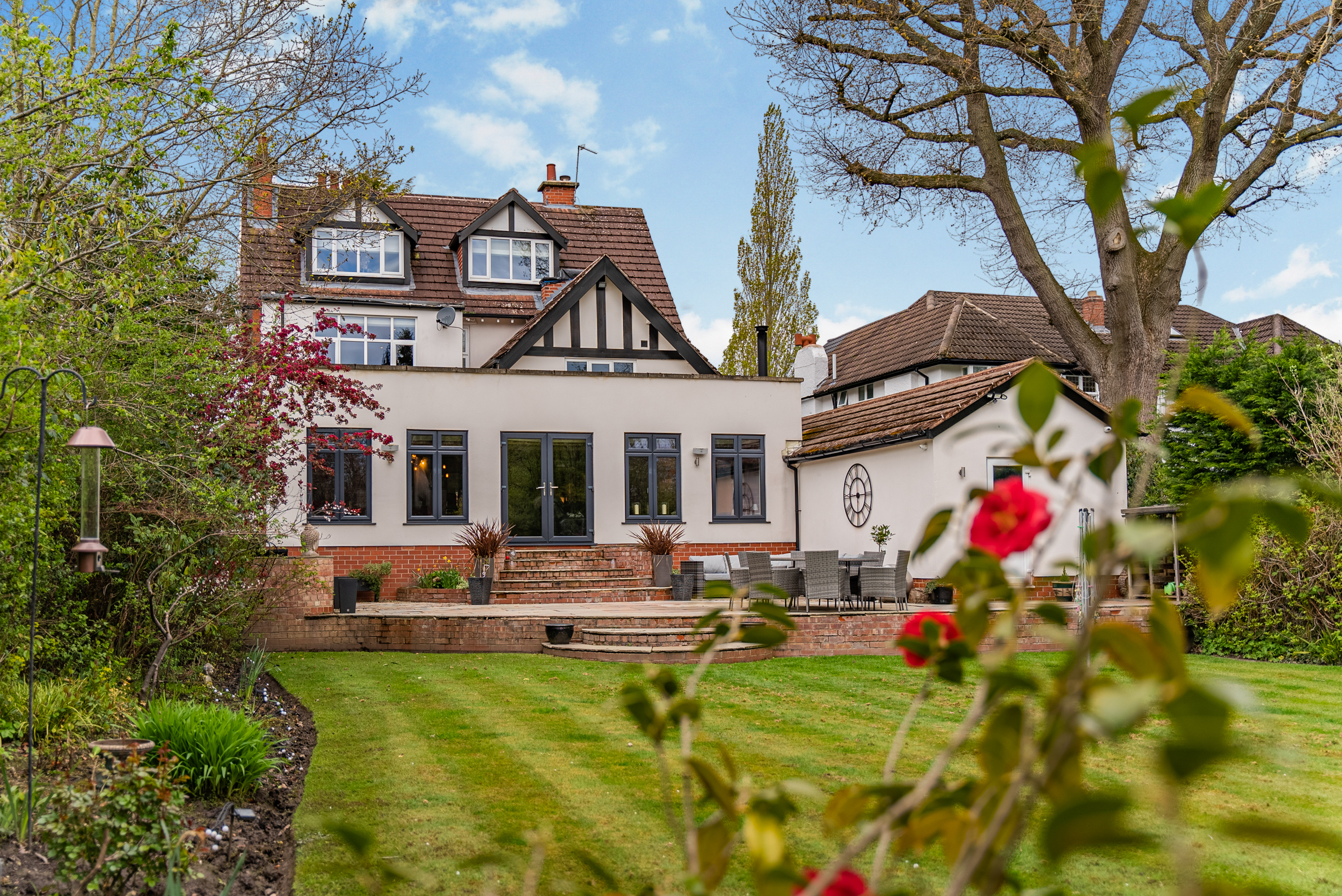 Property Media North West drone photography of luxury rear exterior